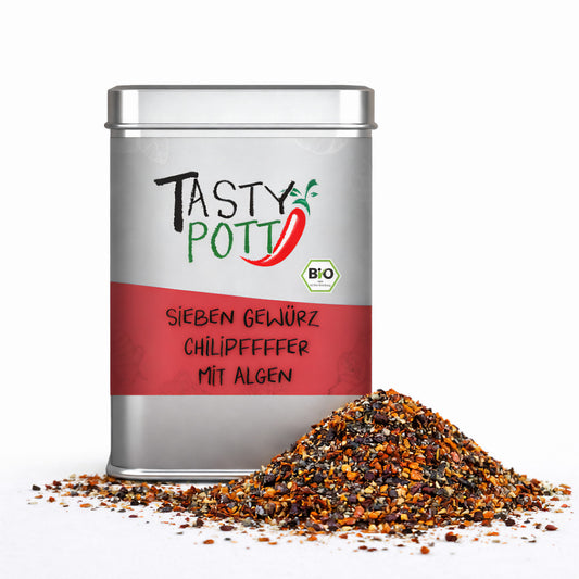 Scharfer 7 Gewürze Chilipfeffer mit Algen von Tasty Pott