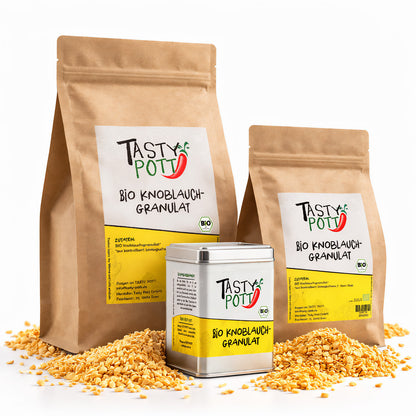 Tasty Pott Bio Knoblauchgranulat - ab 30 Beutel