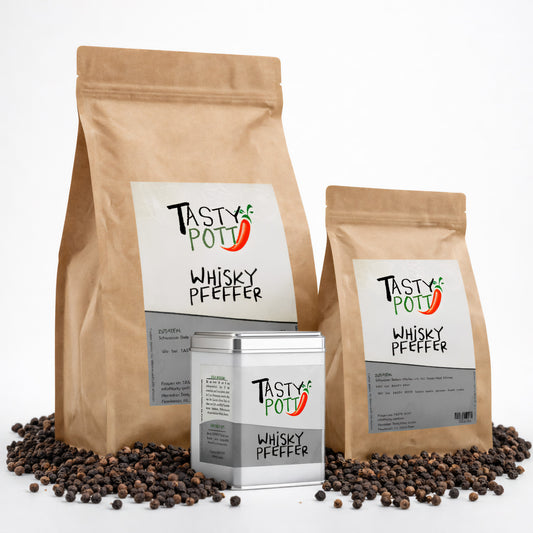 Whisky Pfeffer schwarz - Im Beutel ab 30g von Tasty Pott