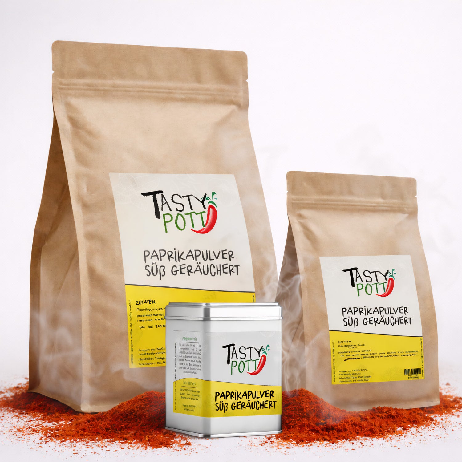 Paprikapulver geräuchert - Im Beutel ab 30g von Tasty Pott