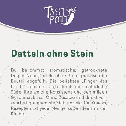 Tasty Pott Deglet Nour Datteln - entsteint - ab 1kg Beutel — Abbildung 2