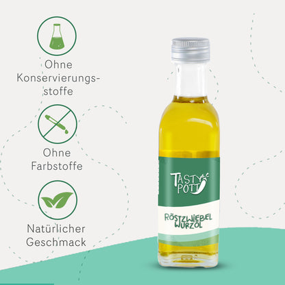 Tasty Pott Röstzwiebel Würzöl  - 100ml Flasche — Abbildung 3