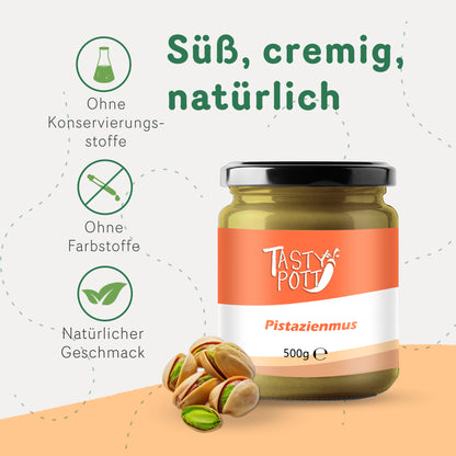 Tasty Pott Cremiges Pistazienmus - ab 500g Glas — Abbildung 2