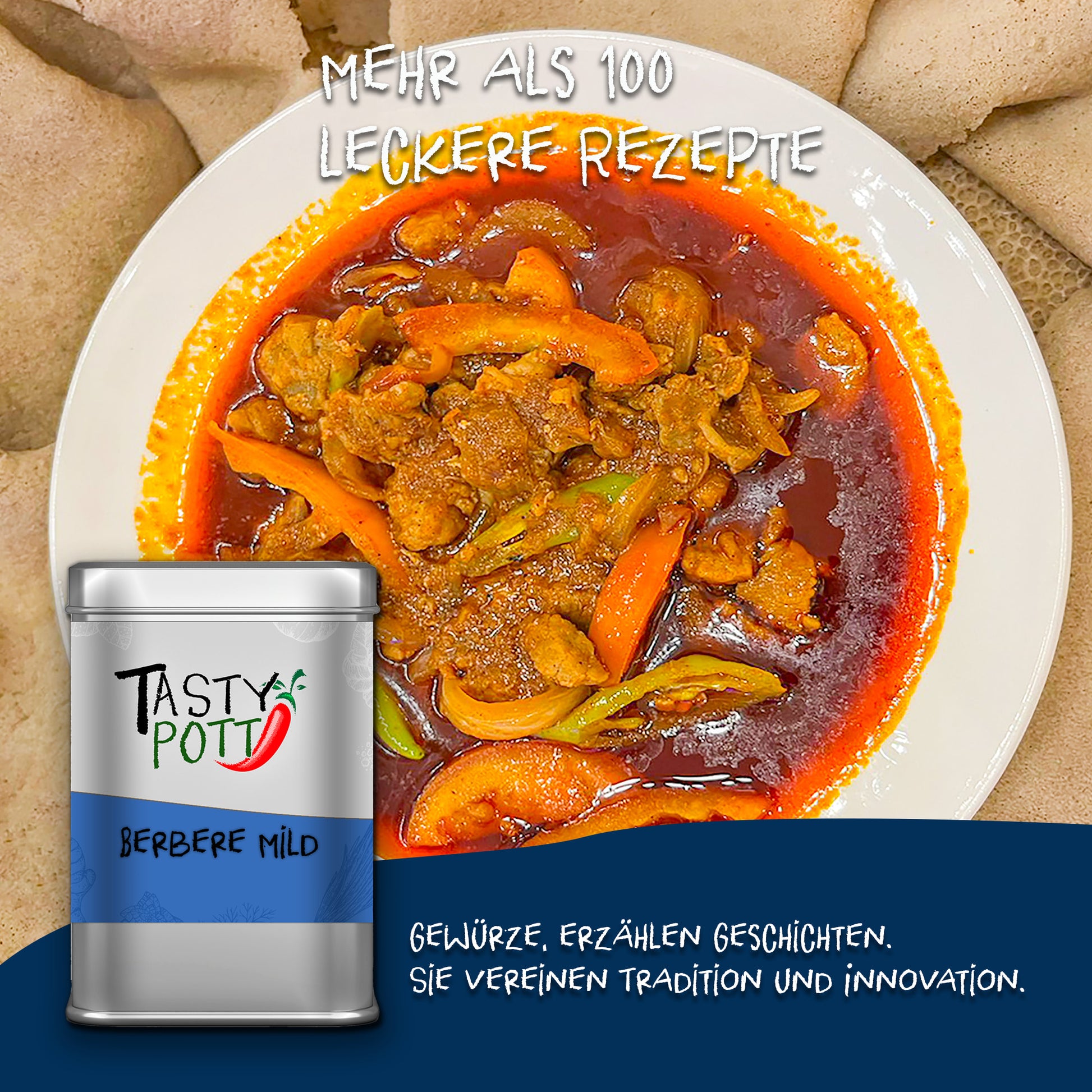 Tasty Pott Berbere Äthiopisches Gewürz - ab 30g Beutel — Abbildung 5