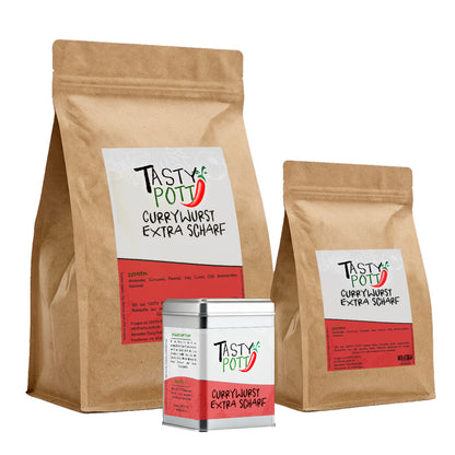 Tasty Pott Currywurst Gewürz extra scharf - ab 30g Beutel — Abbildung 6