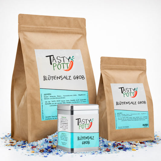 Tasty Pott Grobes Blütensalz - ab 30g Beutel