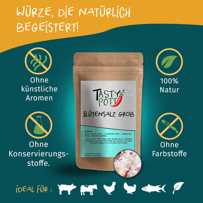 Tasty Pott Grobes Blütensalz - ab 30g Beutel — Abbildung 2