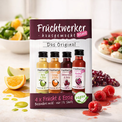 Tasty Pott Fruchtwerker Minis 4er-Set | Himbeere, Orange, Johannisbeere, Apfel — Abbildung 3