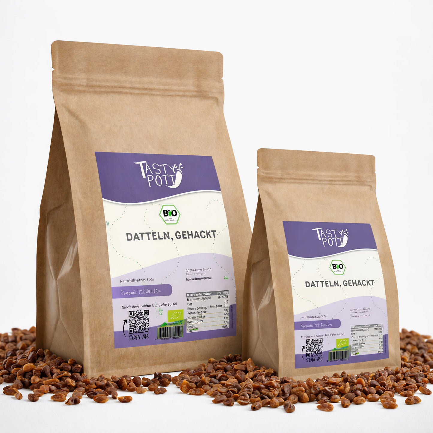 Tasty Pott Bio Datteln gehackt - ab 500g Beutel