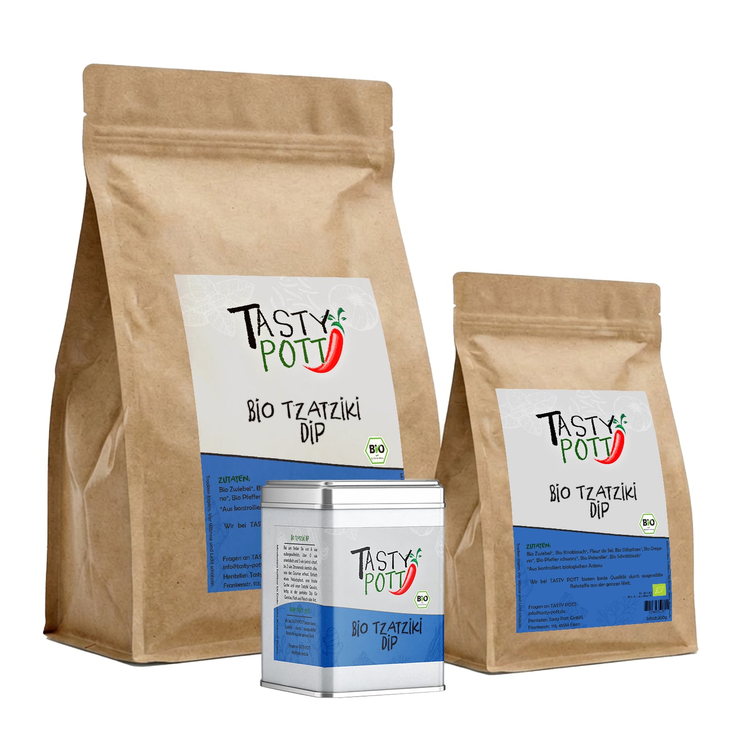 Bio Tzatziki Dip Gewürzmischung - ab 30g Beutel von Tasty Pott — Abbildung 6