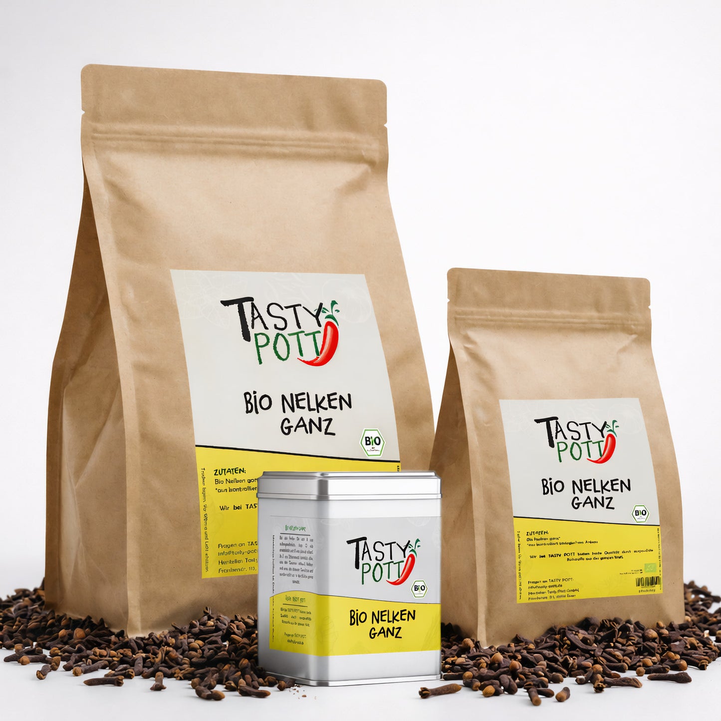 Bio Nelken ganze Gewürznelken - ab 30g im Beutel von Tasty Pott