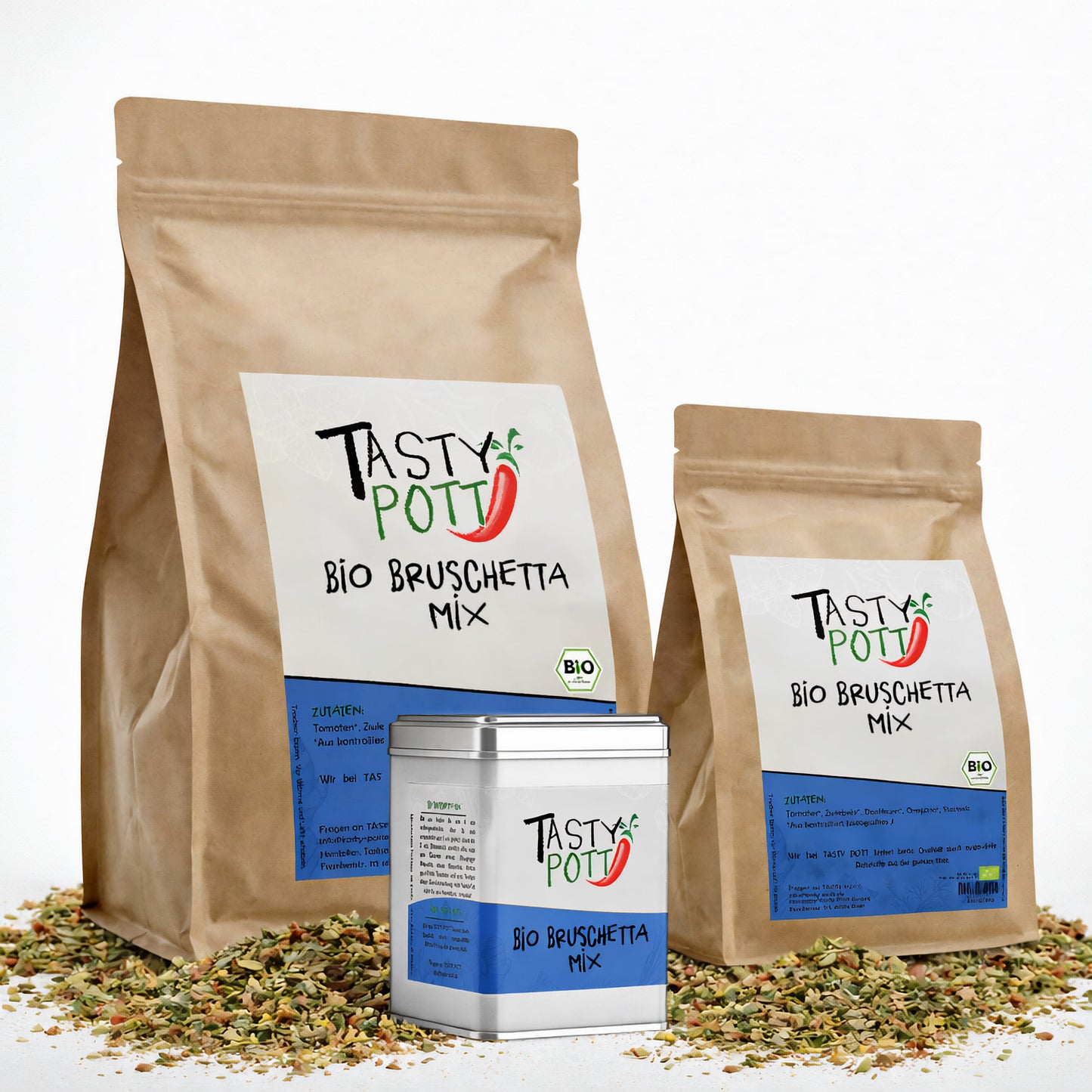 Bio Bruschetta Mix - ab 30g im Beutel von Tasty Pott