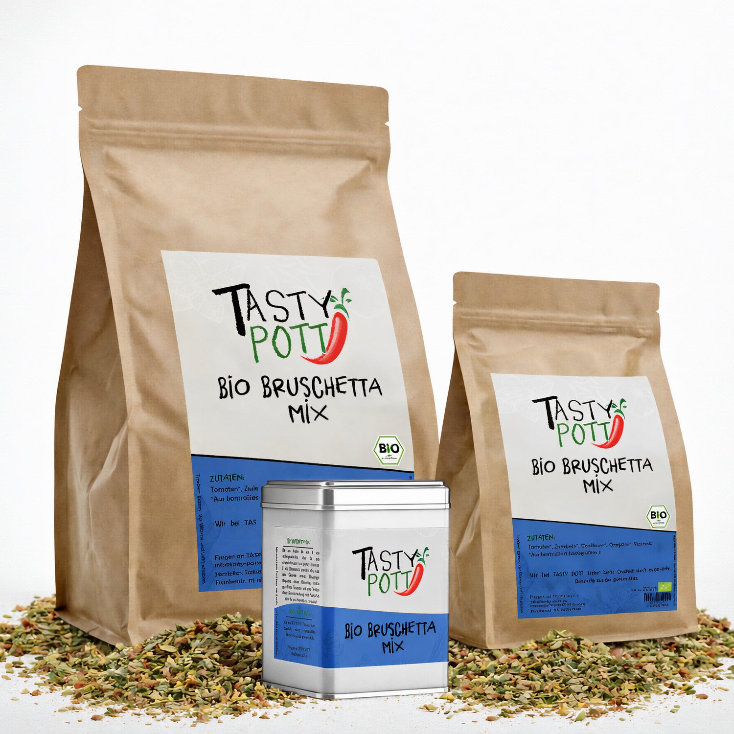 Bio Bruschetta Mix - ab 30g im Beutel von Tasty Pott
