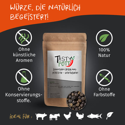 Banasura Hochlandpfeffer geräuchert - Im Beutel ab 30g von Tasty Pott — Abbildung 2