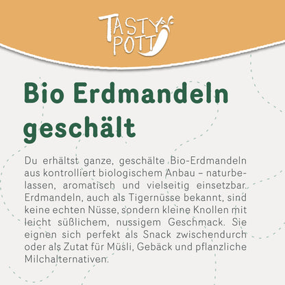 Bio Erdmandeln geschält - 1kg Beutel von Tasty Pott — Abbildung 3