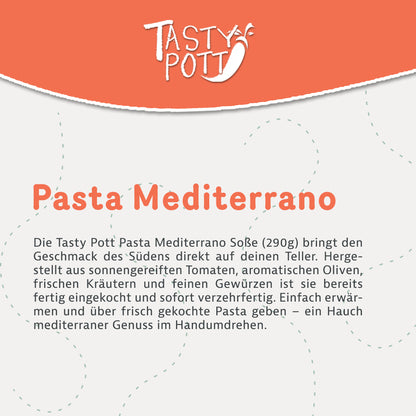 Pasta Mediterrano Soße 290g - Mediterrane Köstlichkeitvon Tasty Pott — Abbildung 3