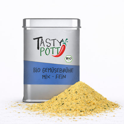 Bio Gemüsebrühe Mix - 80g Dose von Tasty Pott