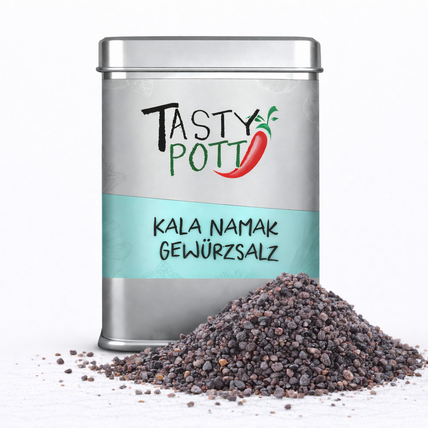 Kala Namak Salz - Indisches Schwarzsalz - 100g Dose von Tasty Pott