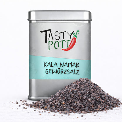 Kala Namak Salz - Indisches Schwarzsalz - 100g Dose von Tasty Pott