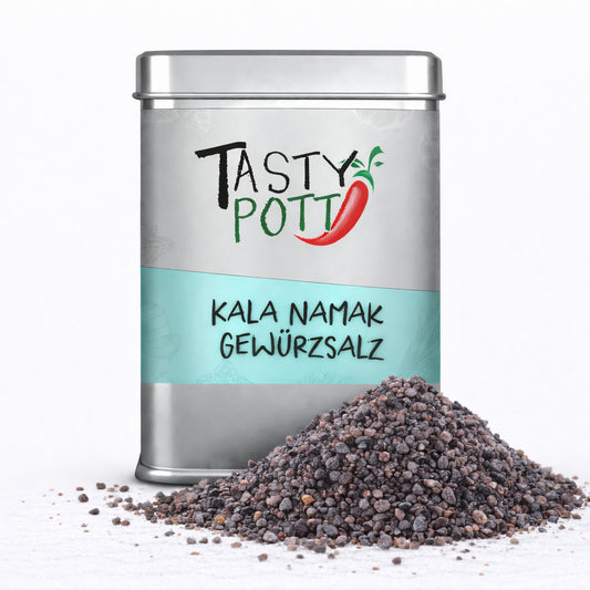Kala Namak Salz - Indisches Schwarzsalz - 100g Dose von Tasty Pott