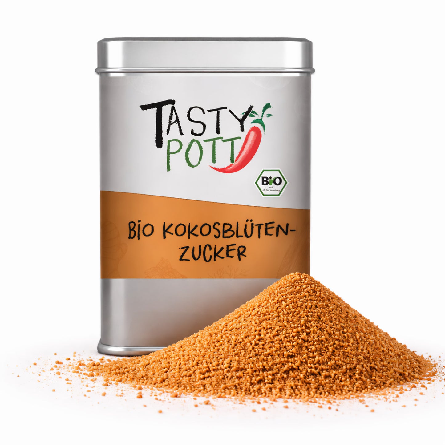 Bio Kokosblütenzucker - 100g Dose von Tasty Pott