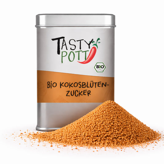 Bio Kokosblütenzucker - 100g Dose von Tasty Pott