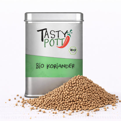 Bio Koriander ganz - 60g Dose von Tasty Pott