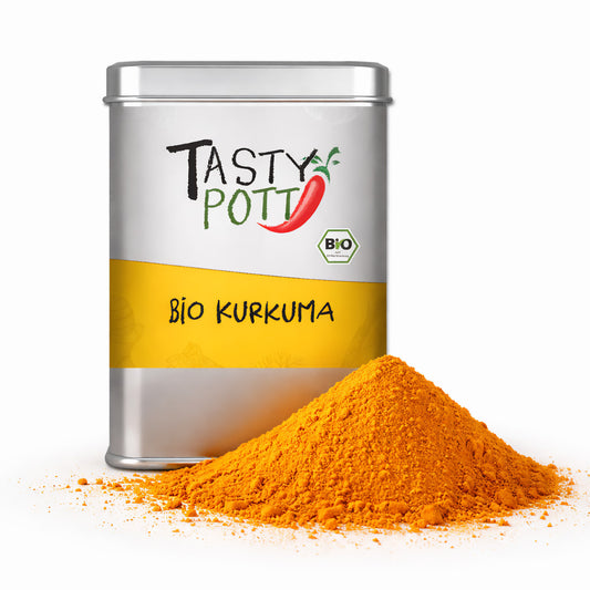 Bio Kurkuma Pulver - 100g Dose von Tasty Pott