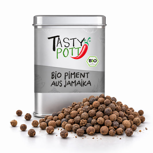 Bio Piment aus Jamaika ganz - 70g Dose von Tasty Pott