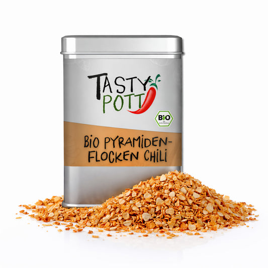 Bio Pyramidensalz mit Chili - 85g Dose von Tasty Pott