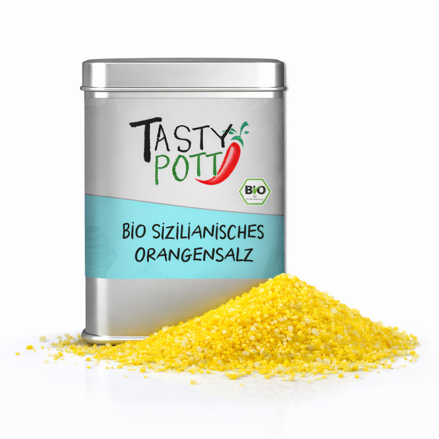 Bio Orangensalz aus Sizilien - 125g Dose von Tasty Pott