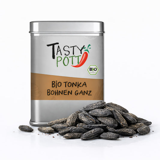Bio Tonka Bohnen - 70g Dose von Tasty Pott