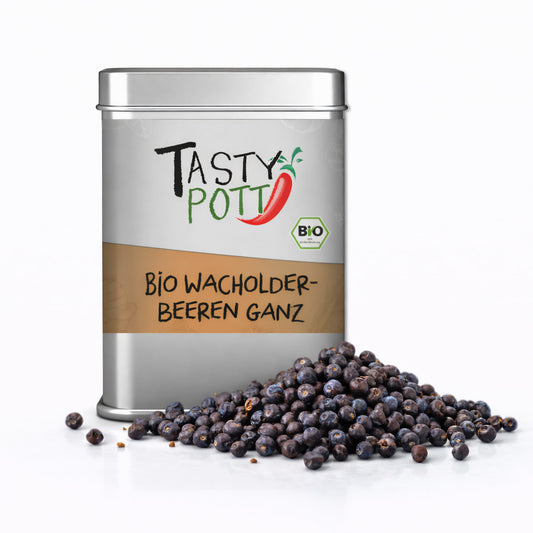 Tasty Pott Bio Wacholderbeeren ganz - 50g Dose