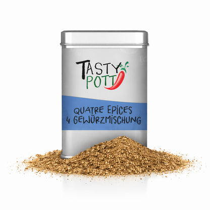 Quatre Épices 4 Gewürzmischung 70g Dose von Tasty Pott