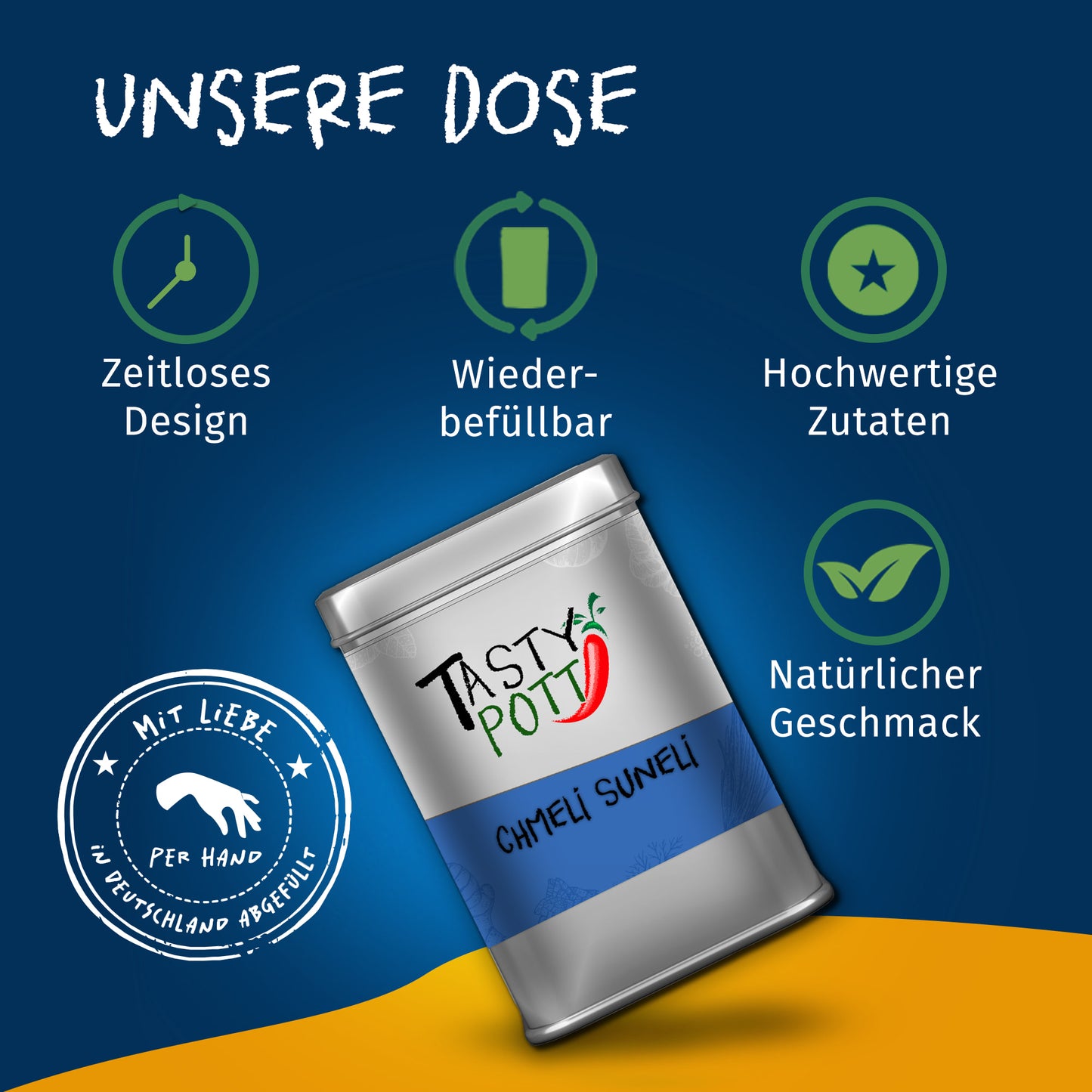 Chmeli Suneli Gewürzmischung 50g Dose von Tasty Pott — Abbildung 3