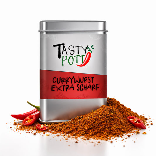Tasty Pott Currywurst Mix extra scharf - 70g Dose