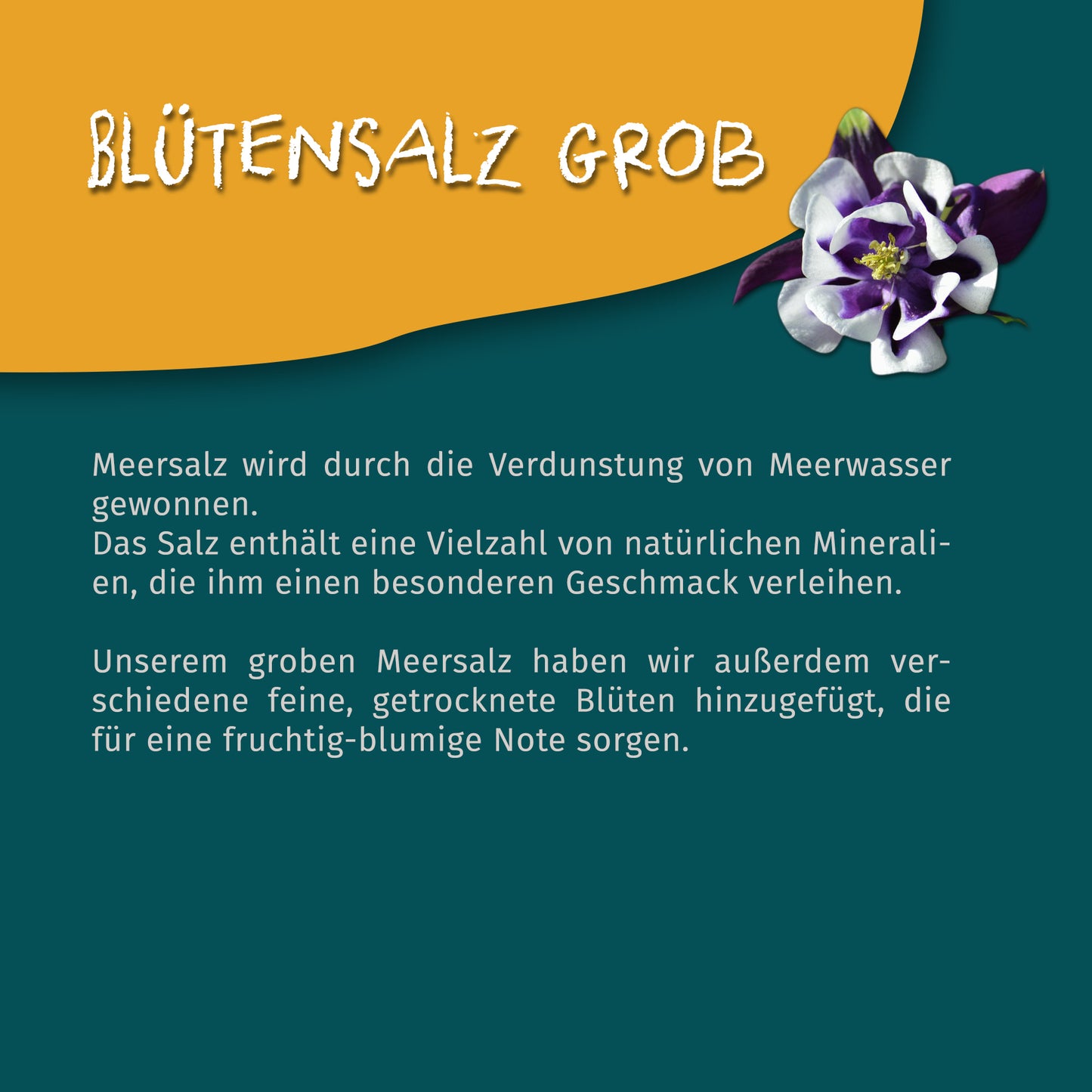Blütensalz grob - Mediterrane Salzmischung mit Blüten 100g Dose von Tasty Pott — Abbildung 3