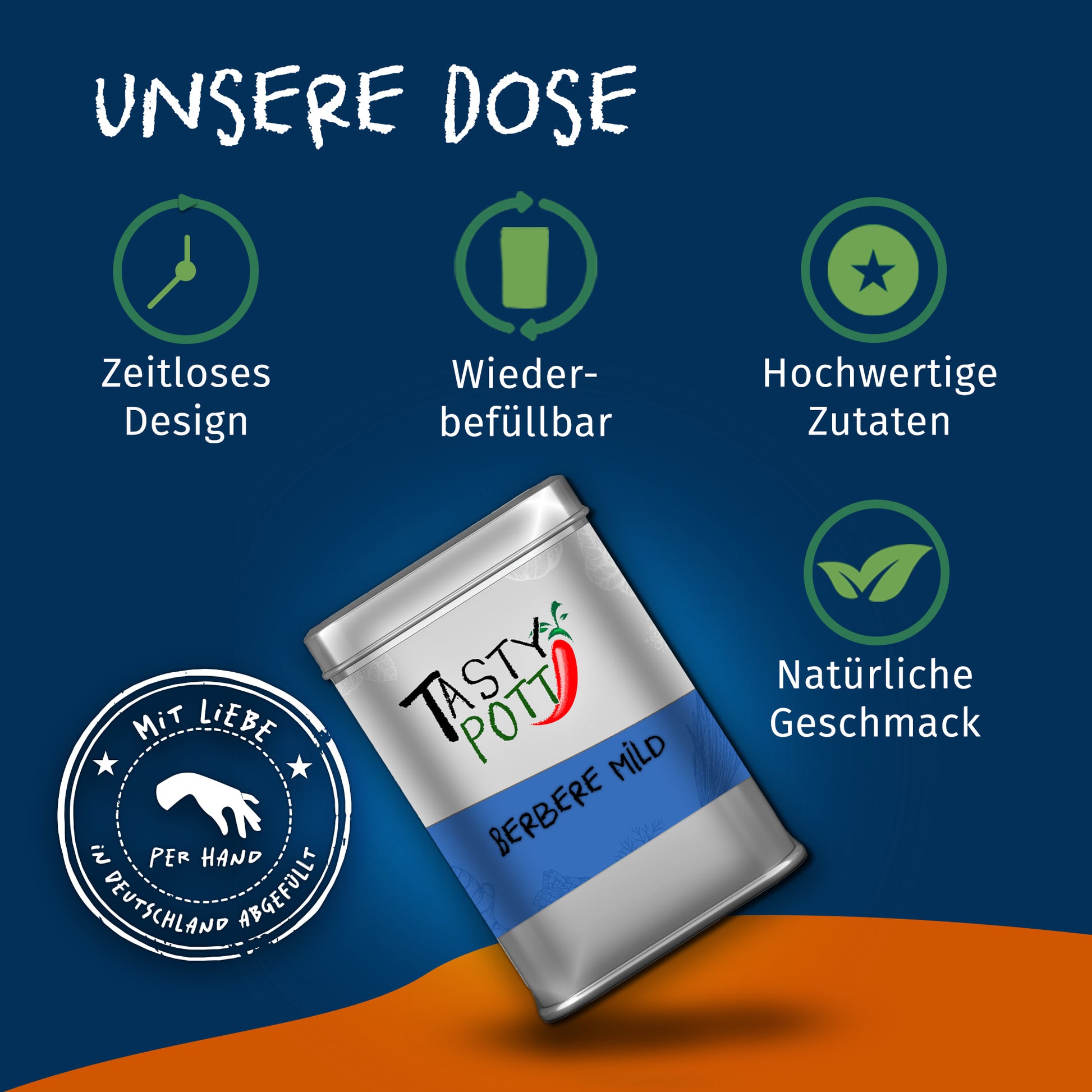 Berbere Gewürz - Äthiopische Gewürzmischung - 70g Dose von Tasty Pott — Abbildung 3