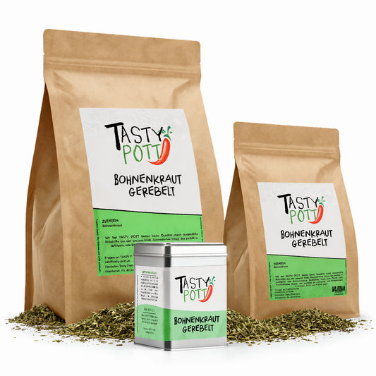 Bohnenkraut gerebelt ab 30g Nachfüllbeutel von Tasty Pott