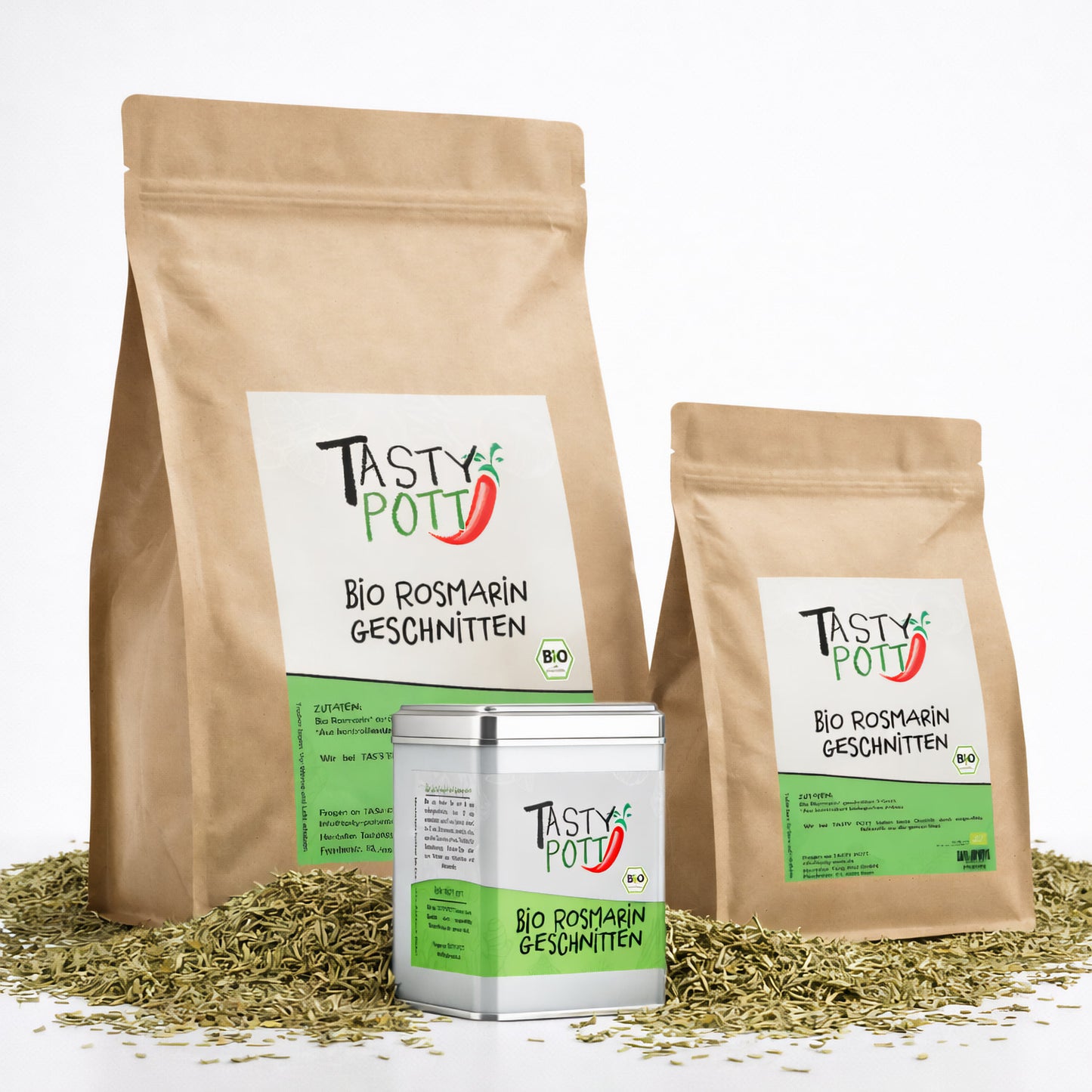 Bio Rosmarin getrocknet - ab 30g im Beutel von Tasty Pott