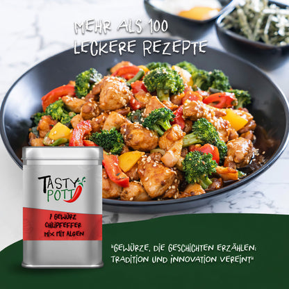 Scharfer 7 Gewürze Chilipfeffer mit Algen von Tasty Pott — Abbildung 5