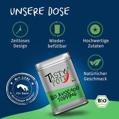 Tasty Pott Bio Avocado Topping – 80g Dose — Abbildung 3