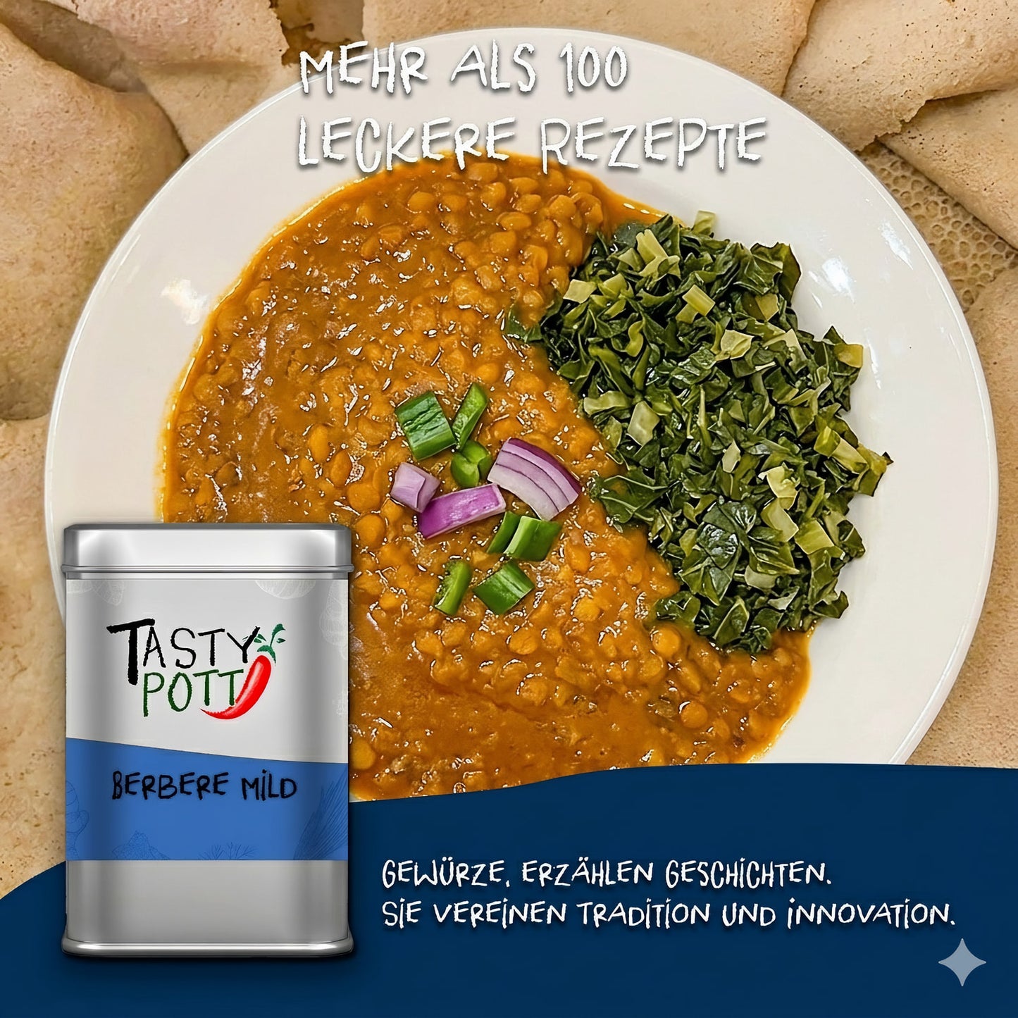 Berbere Gewürz - Äthiopische Gewürzmischung - 70g Dose von Tasty Pott — Abbildung 5