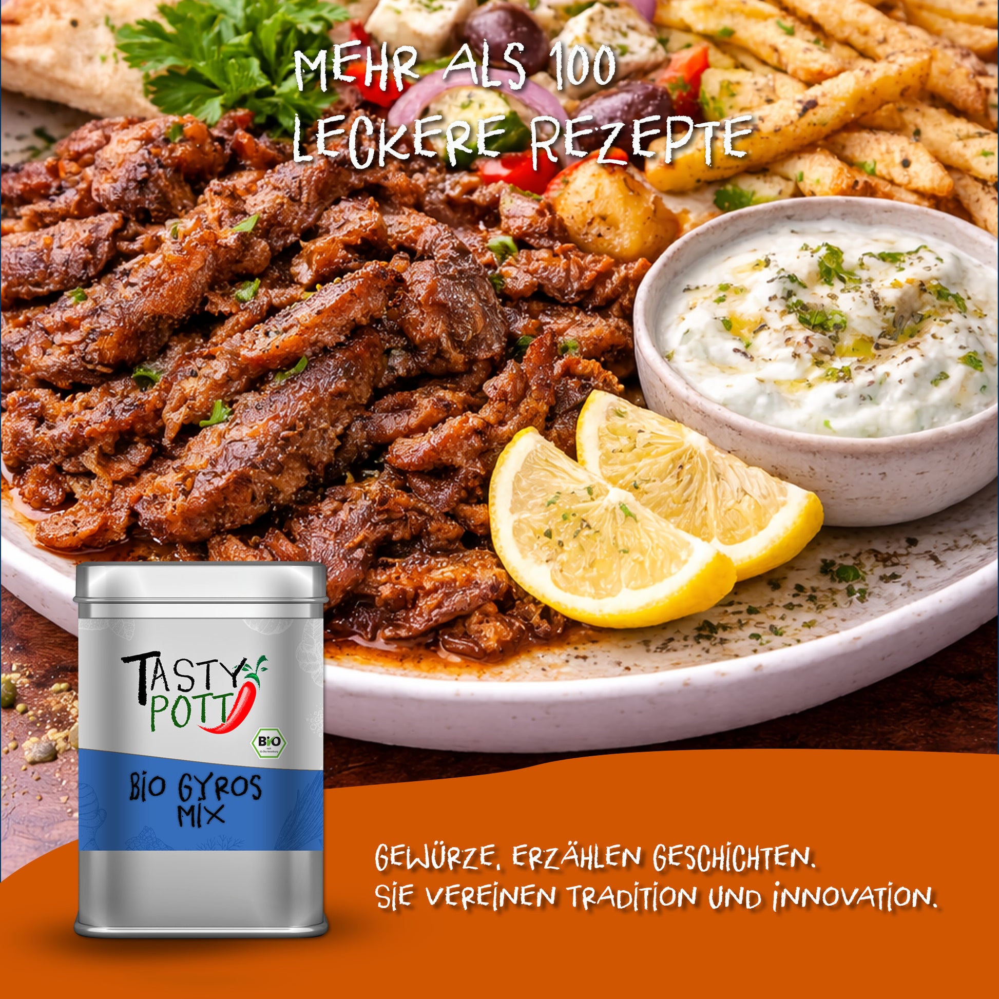 Bio Gyros Mix - 80g Dose von Tasty Pott — Abbildung 5