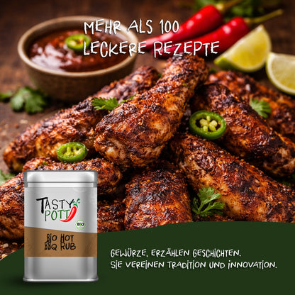 Bio Hot BBQ Rub - 100g Dose von Tasty Pott — Abbildung 5