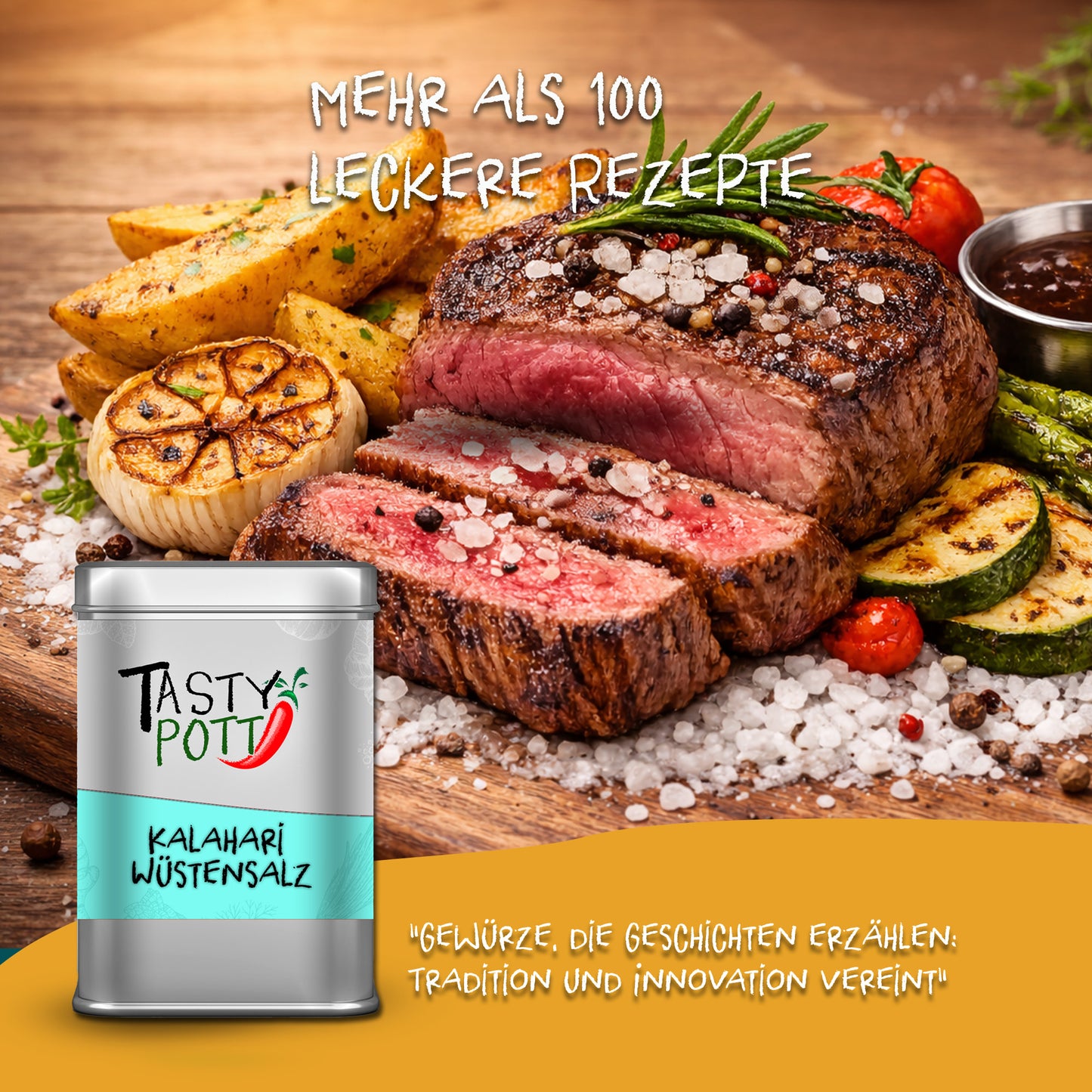 Kalahari Wüstensalz 100g Dose von Tasty Pott — Abbildung 5