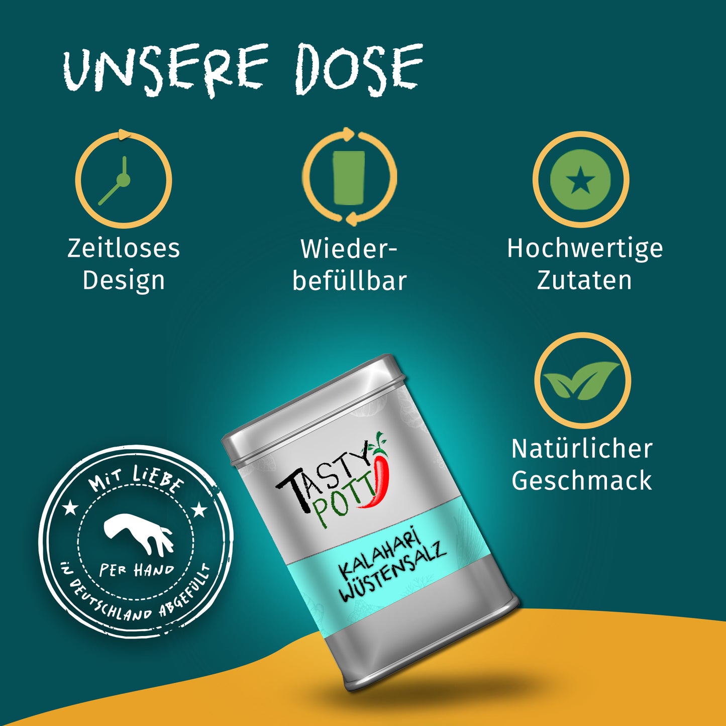 Kalahari Wüstensalz 100g Dose von Tasty Pott — Abbildung 3