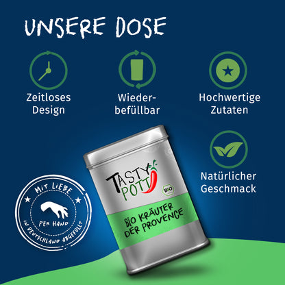 Tasty Pott Bio Kräuter der Provence - 55g Dose — Abbildung 3