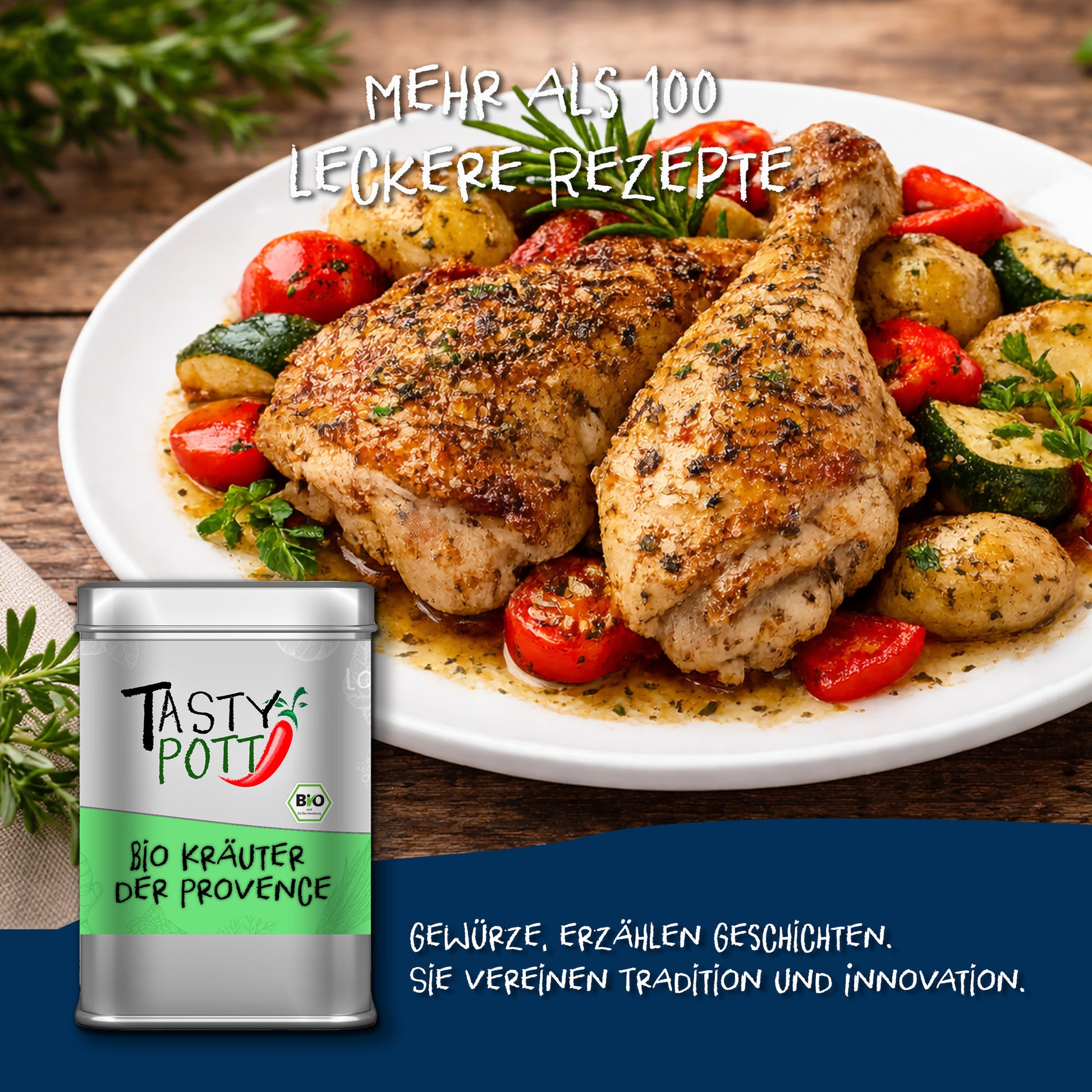 Tasty Pott Bio Kräuter der Provence - 55g Dose — Abbildung 5