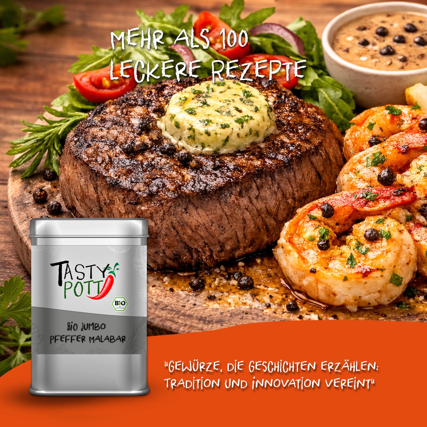 Bio Jumbo Malabar Pfeffer ganz - 70g von Tasty Pott — Abbildung 5